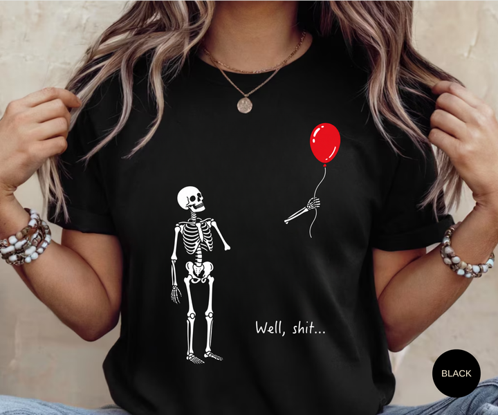 Funny Halloween Shirt | Sarcastic Spooky Season Tee| Skeleton Halloween Shirt