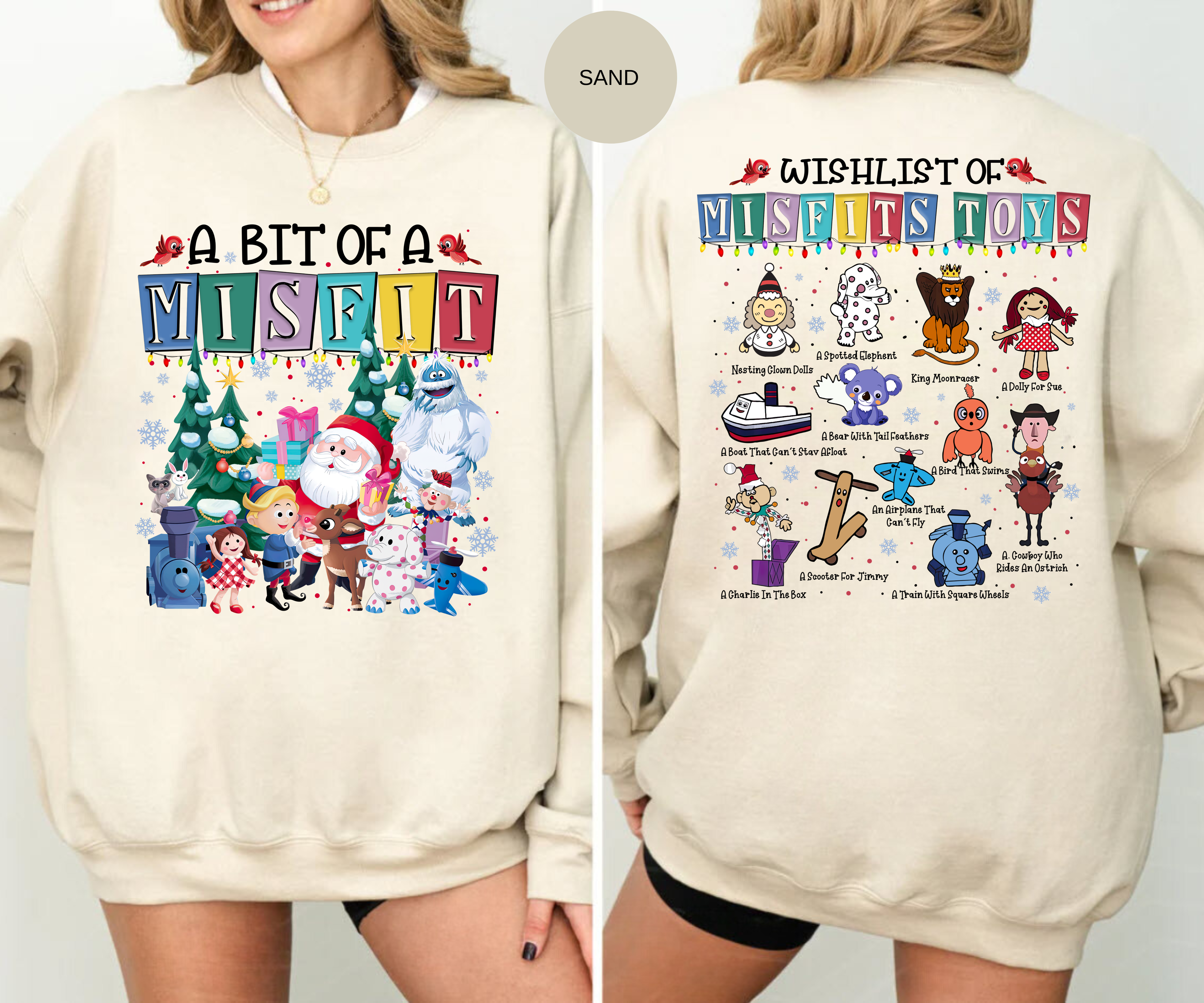 A Bit of a Misfit Sweatshirt | Rudolph Misfit Toys Christmas Sweater