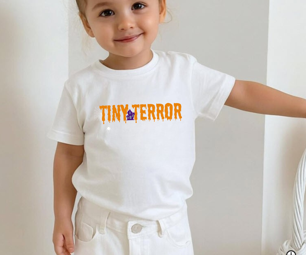 Family Matching Halloween Shirts | Momster Dadcula Grandpire Ghoulma Lil Boo Tiny Terror Tee | Halloween Family Costume Shirts