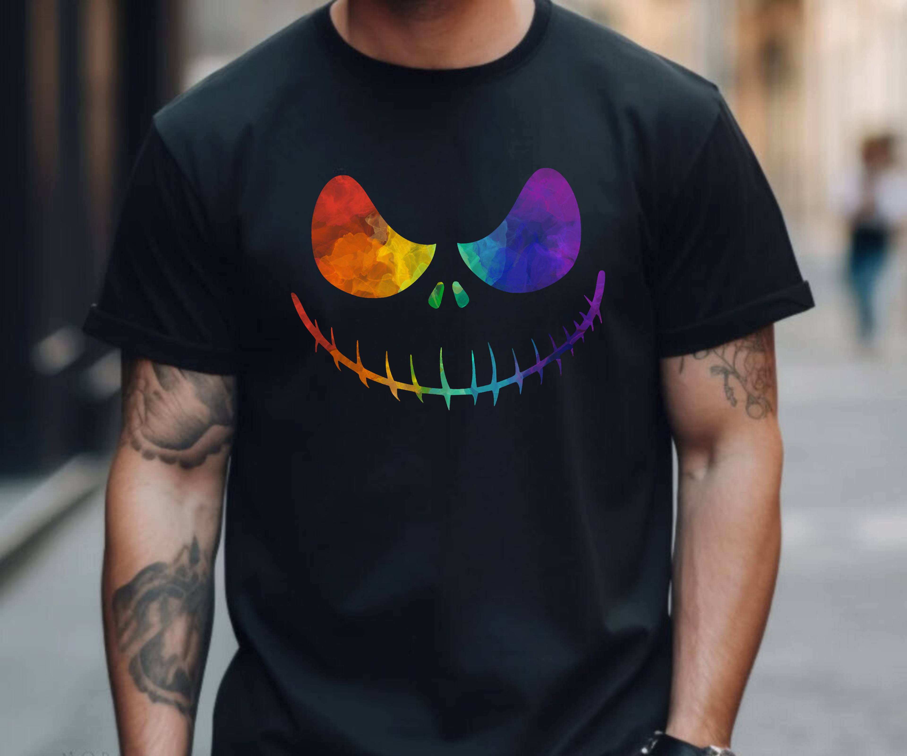 Jack Skellington Rainbow Pride Shirt | LGBT Halloween Tee | Nightmare Before Christmas Pride Shirt Gift