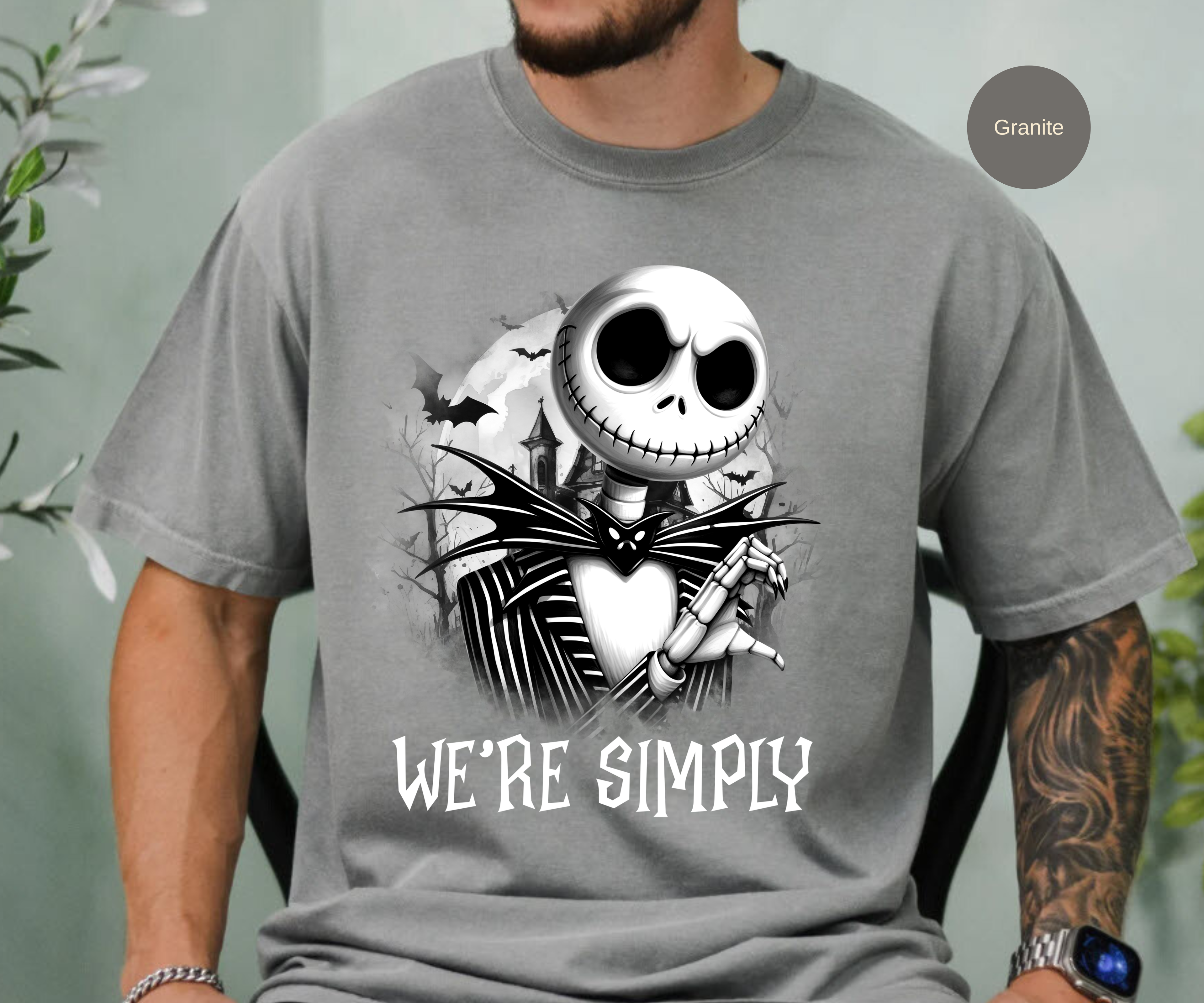 Jack and Sally Couples Halloween Shirts | We're Simply Meant To Be Nightmare Before Christmas Tee | Halloween Couples Matching Shirts