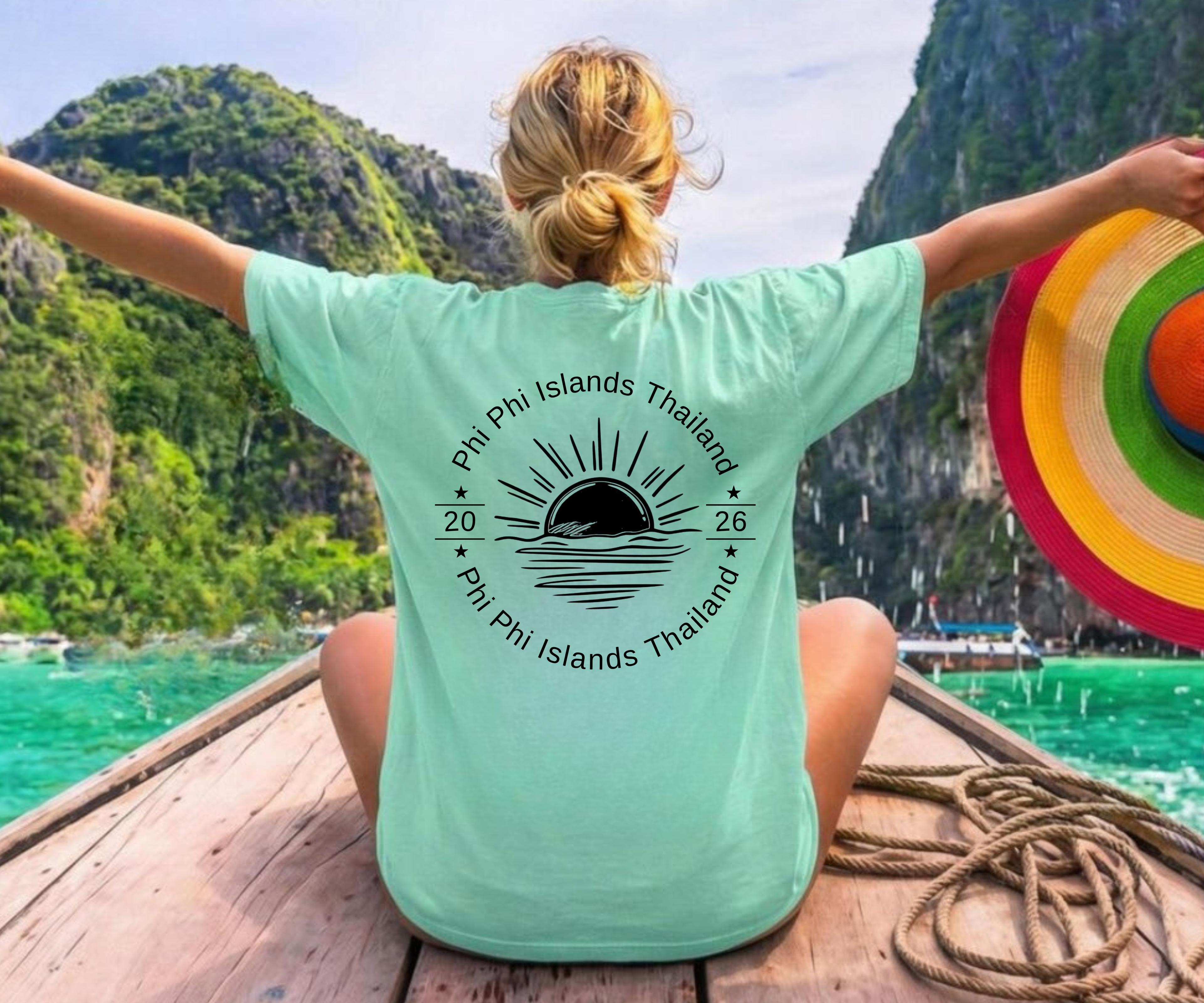 Personalized Hawaii Vacation Shirt | Custom Family Trip Beach Tee Front & Back