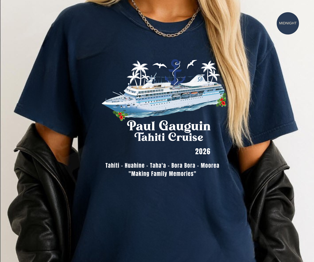 Paul Gauguin Tahiti Cruise Shirt | Bora Bora Moorea French Polynesia Tee