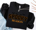 Spooky Season Sweatshirt | Halloween Bat Graphic Crewneck | Cute Fall Halloween Sweater for Women